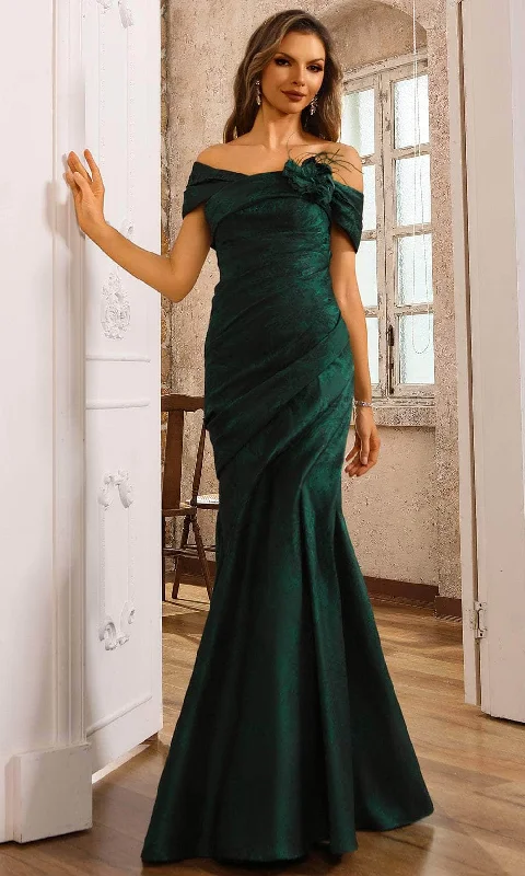 Terani Couture 251M4437 - Off Shoulder Mermaid Evening Dress