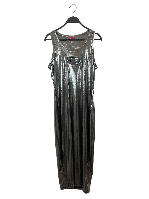 DIESEL/Dress/M/SLV/METALLIC LONG DRESS