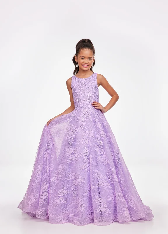 Ashley Lauren Kids 8073 Size 16 LILAC Girls Dress Long Lace A Line Ball Gown Pageant Dress High Neck Ashley Lauren Kids 8073 Size 16 LILAC Girls Dress Long Lace A Line Ball Gown Pageant Dress High Neck