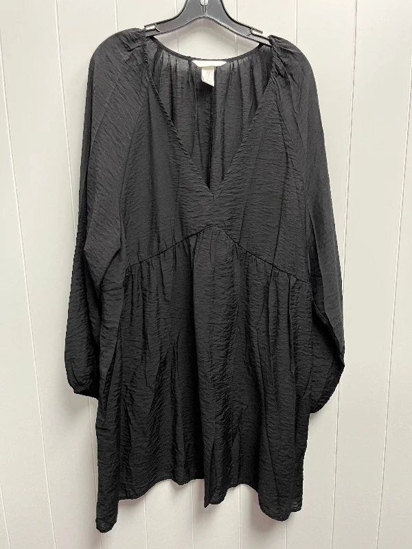 Black Dress Casual Short H&m, Size Xl