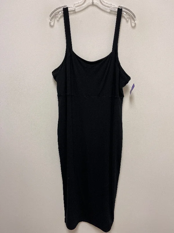 Black Dress Designer Good American, Size Xl