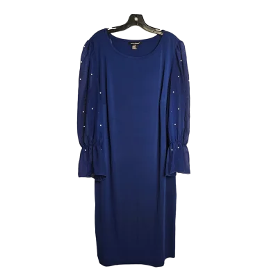 Blue Dress Work Ashley Stewart, Size 18