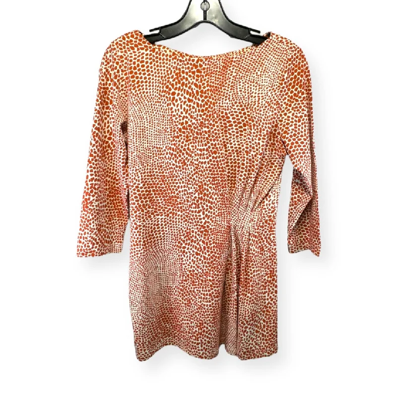 Brown & Cream Dress Casual Short J Mclaughlin, Size S
