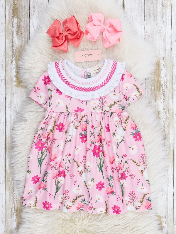 Cherry Blossoms Ruffle Dress