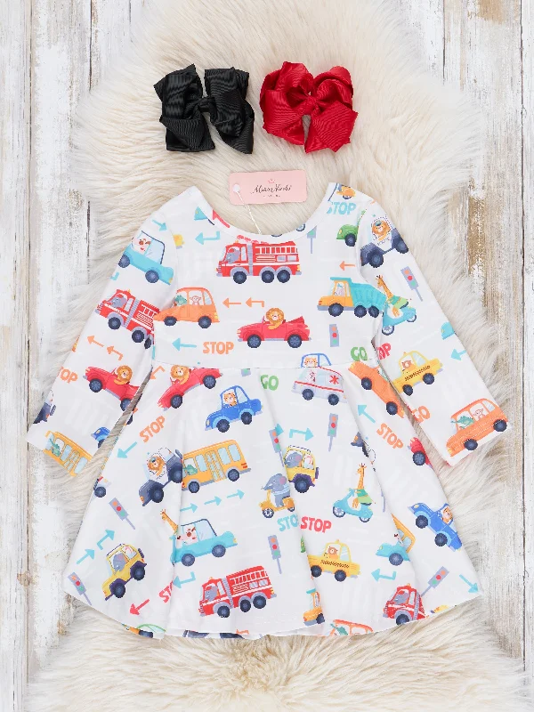 Colorful Wheels Swing Dress