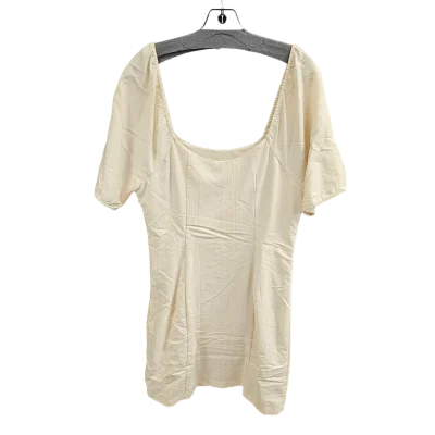 Cream Dress Casual Short Cmc, Size 14