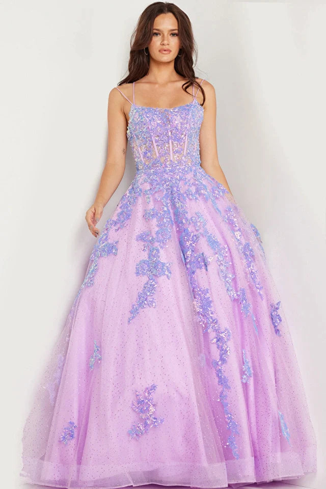 Jovani 37700 Size 0 Lilac Long Prom Dress Corset Bodice Glitter Sequin Ballgown Formal Pageant Gown Jovani 37700 Size 0 Lilac Long Prom Dress Corset Bodice Glitter Sequin Ballgown Formal Pageant Gown