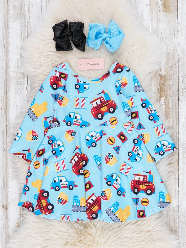 Bright Blue Rescue Swing Dress