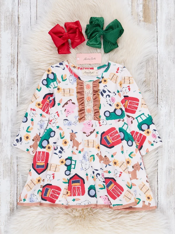 Little Farmhouse Ruffle Dress