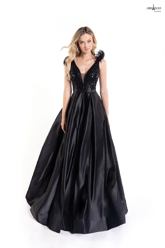 Lucci Lu 90178 Size 16 Burgundy Long Feather A Line Ballgown Prom Dress V Neck Formal Gown Lucci Lu 90178 Size 16 Burgundy Long Feather A Line Ballgown Prom Dress V Neck Formal Gown