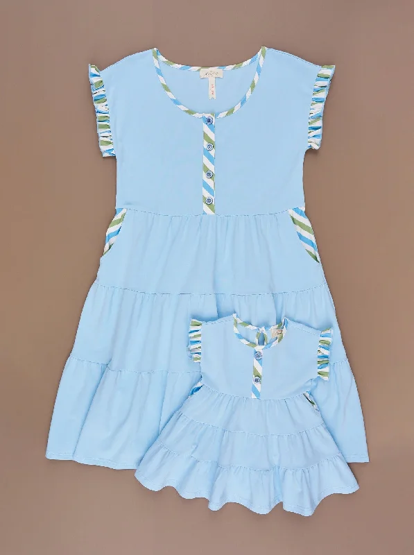 Mom & Me Tropical Twist Tiered Dress