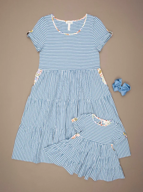 Mom & Me Tennessee Garden Striped Dress