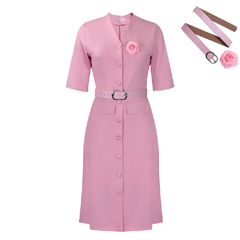 Pink Belt Corsage