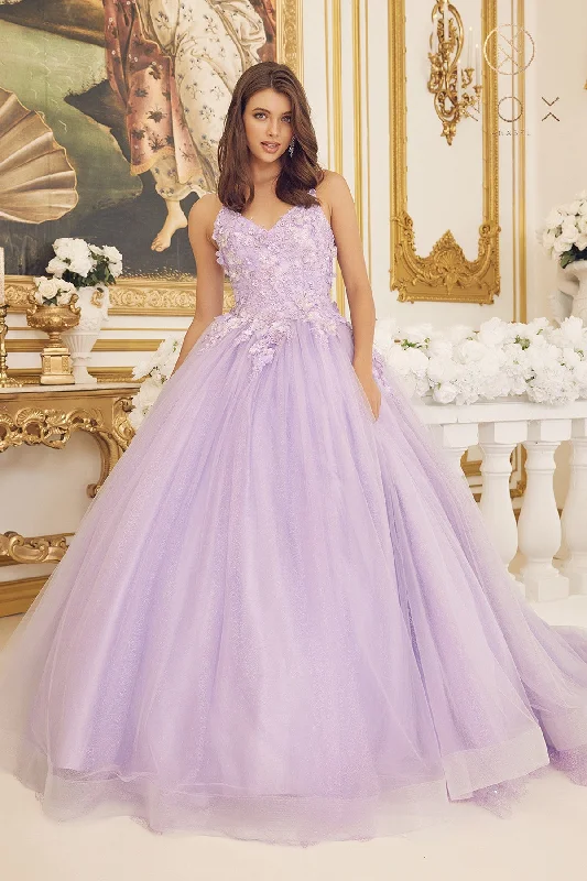 Nox Anabel CU1115 Size 4, 10 Lilac Long Shimmer Ballgown 3D Lace Sequin Prom Dress Train Formal Gown Nox Anabel CU1115 Size 4, 10 Lilac Long Shimmer Ballgown 3D Lace Sequin Prom Dress Train Formal Gown