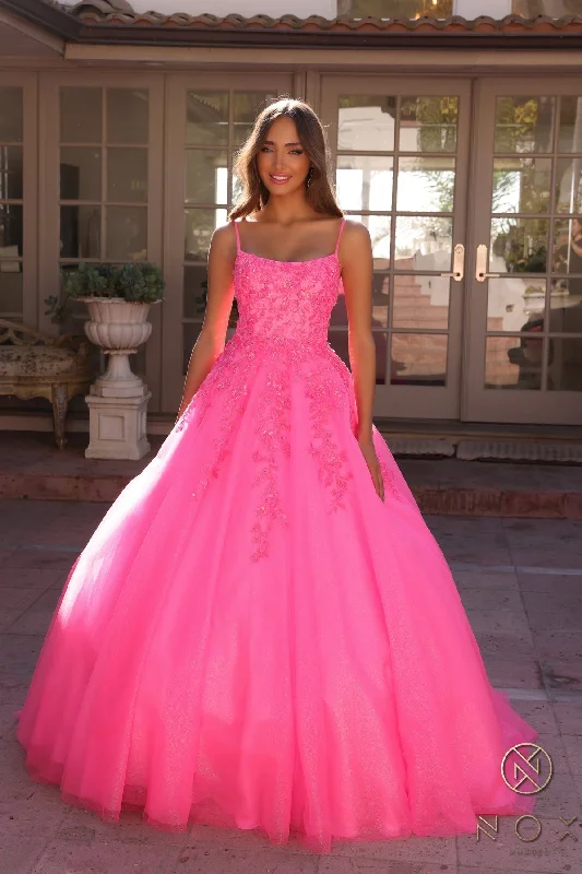 Nox Anabel H1464 Size 0 Hot Pink Shimmer Tulle A Line Sequin Prom Dress Ballgown Scoop Neck Pageant Nox Anabel H1464 Size 0 Hot Pink Shimmer Tulle A Line Sequin Prom Dress Ballgown Scoop Neck Pageant