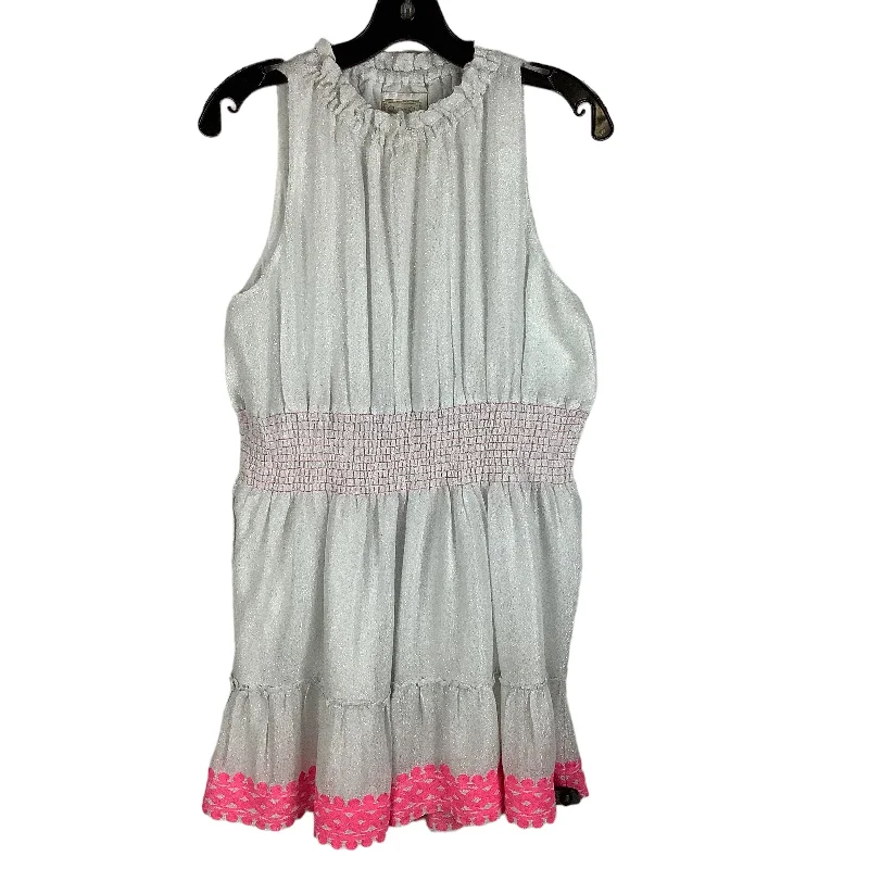 Pink & Silver Dress Casual Short Sail To Sable, Size M