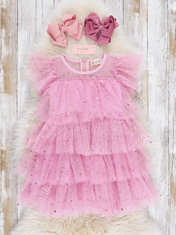 Pink Sparkles Cupcake Tulle Dress