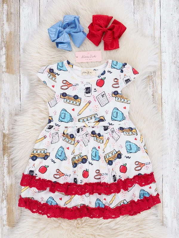 School Days Tiered Ruffle Dress