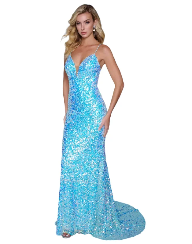 Splash Prom K639 Size 12 Long Fitted Sequin backless Corset Prom Dress V neck Formal Gown Splash Prom K639 Size 12 Long Fitted Sequin backless Corset Prom Dress V neck Formal Gown