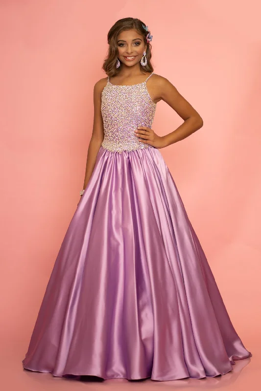 Sugar Kayne C134 Size 12 Orchid girls Crystal Satin Pageant dress ball gown Formal Teen Sugar Kayne C134 Size 12 Orchid girls Crystal Satin Pageant dress ball gown Formal Teen