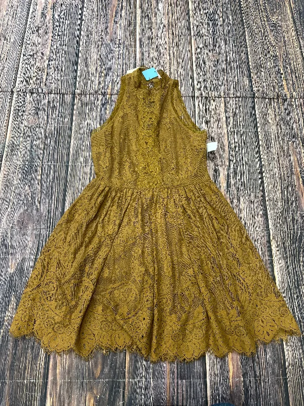 Tan Dress Casual Short Free People, Size M