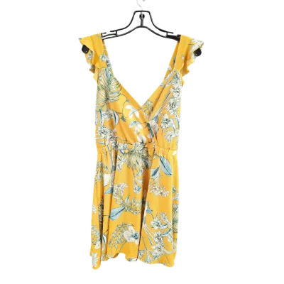 Yellow Dress Casual Short New York And Co, Size M