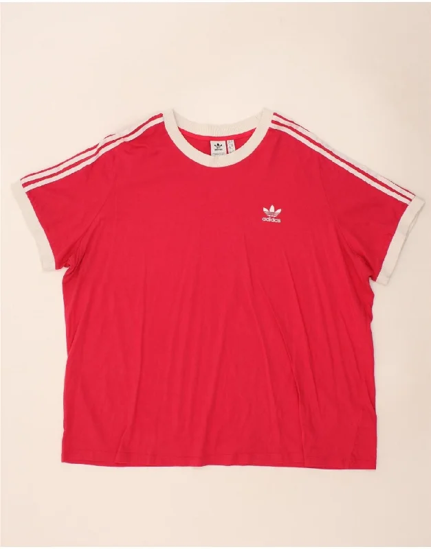 ADIDAS Womens T-Shirt Top UK 32/34 4XL Pink Cotton Basic T-Shirt Crew Neck Short Sleeve ADIDAS Womens T-Shirt Top UK 32/34 4XL Pink Cotton Basic T-Shirt Crew Neck Short Sleeve