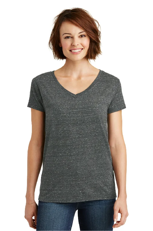 District Womens Cosmic Short Sleeve V-Neck T-Shirt - Black/Grey - Closeout Casual Formal Business District Womens Cosmic Short Sleeve V-Neck T-Shirt - Black/Grey - Closeout Casual Formal Business