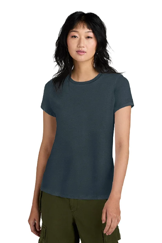 District Womens Perfect Weight Short Sleeve Crewneck T-Shirt - Deep Steel Blue - NEW Chenille Brocade Lace District Womens Perfect Weight Short Sleeve Crewneck T-Shirt - Deep Steel Blue - NEW Chenille Brocade Lace