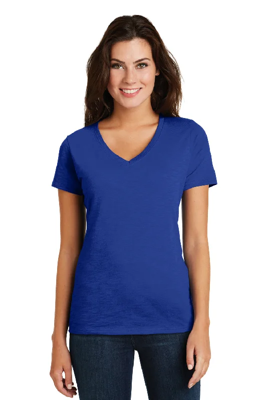 District Womens Super Slub Short Sleeve V-Neck T-Shirt - Deep Royal Blue - Closeout Elasticated Padded Insulated District Womens Super Slub Short Sleeve V-Neck T-Shirt - Deep Royal Blue - Closeout Elasticated Padded Insulated