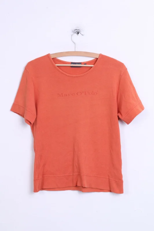 Marc O'Polo Womens L T-Shirt Crew Neck Cotton Orange Vintage Collared Crew Neck Turtle Neck Marc O'Polo Womens L T-Shirt Crew Neck Cotton Orange Vintage Collared Crew Neck Turtle Neck