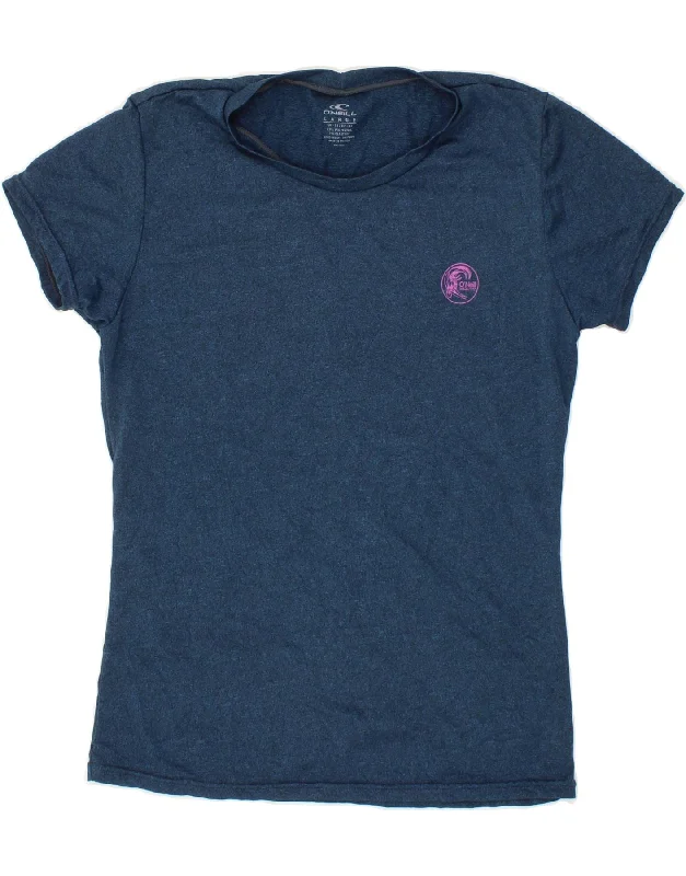 O'NEILL Womens T-Shirt Top UK 14 Large Navy Blue Polyester Welt Pockets Slit Pockets Flap Pockets O'NEILL Womens T-Shirt Top UK 14 Large Navy Blue Polyester Welt Pockets Slit Pockets Flap Pockets