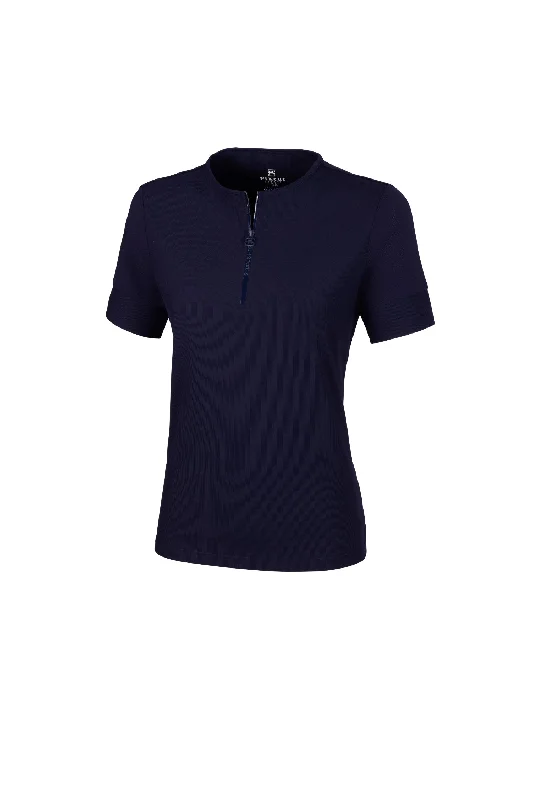 Pikeur Lillian Half-Zip Ladies T-Shirt 5200 Solid Print Embellished