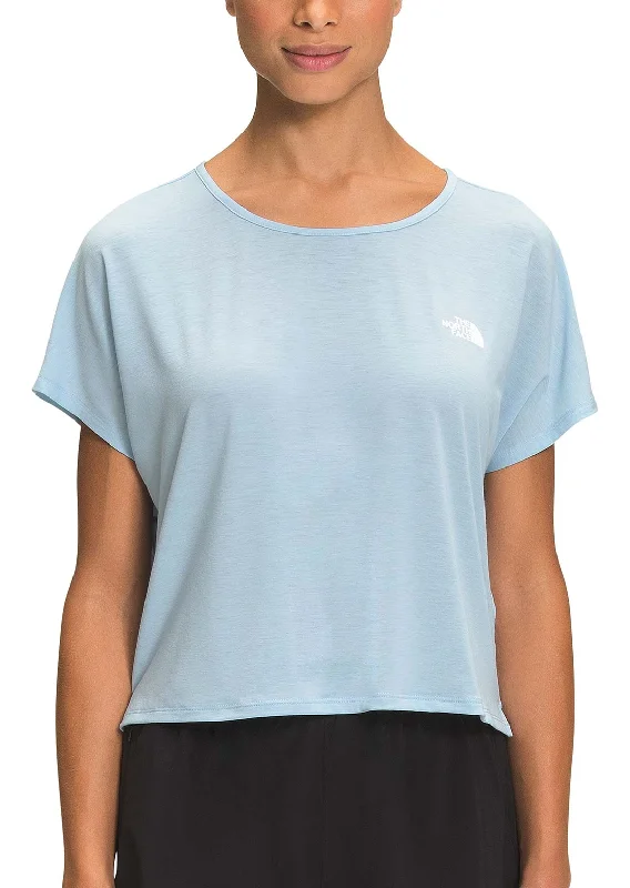 The North Face Women's Wander Crossback T-Shirt Lace Blend Ribbed Blend Corduroy Blend The North Face Women's Wander Crossback T-Shirt Lace Blend Ribbed Blend Corduroy Blend