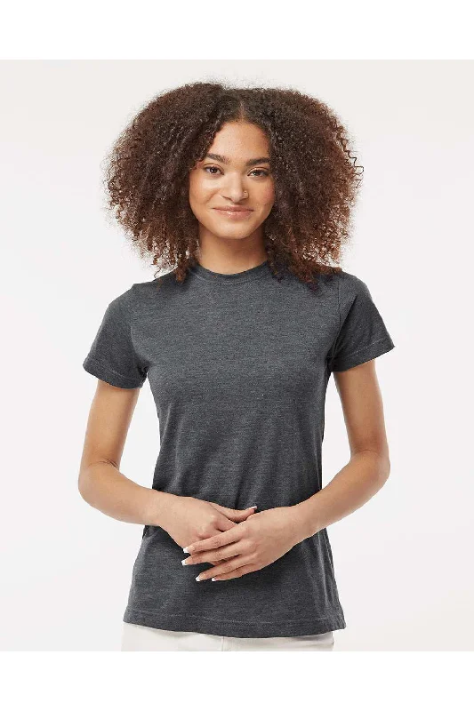 Tultex Womens Fine Jersey Classic Fit Short Sleeve Crewneck T-Shirt - Heather Charcoal Grey - NEW Nylon Fabric Polyester Fabric Spandex Fabric Tultex Womens Fine Jersey Classic Fit Short Sleeve Crewneck T-Shirt - Heather Charcoal Grey - NEW Nylon Fabric Polyester Fabric Spandex Fabric