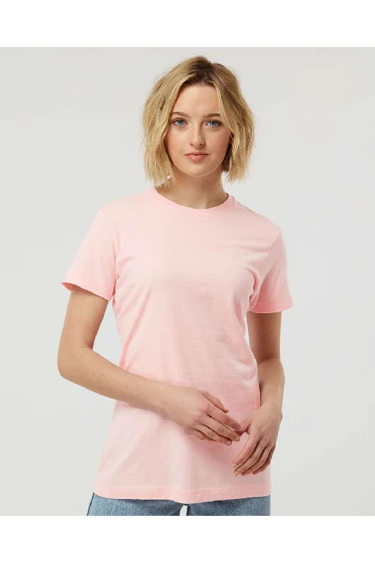 Tultex Womens Fine Jersey Classic Fit Short Sleeve Crewneck T-Shirt - Pink - NEW Notch Collar Peter Pan Collar Cowl Neck Tultex Womens Fine Jersey Classic Fit Short Sleeve Crewneck T-Shirt - Pink - NEW Notch Collar Peter Pan Collar Cowl Neck