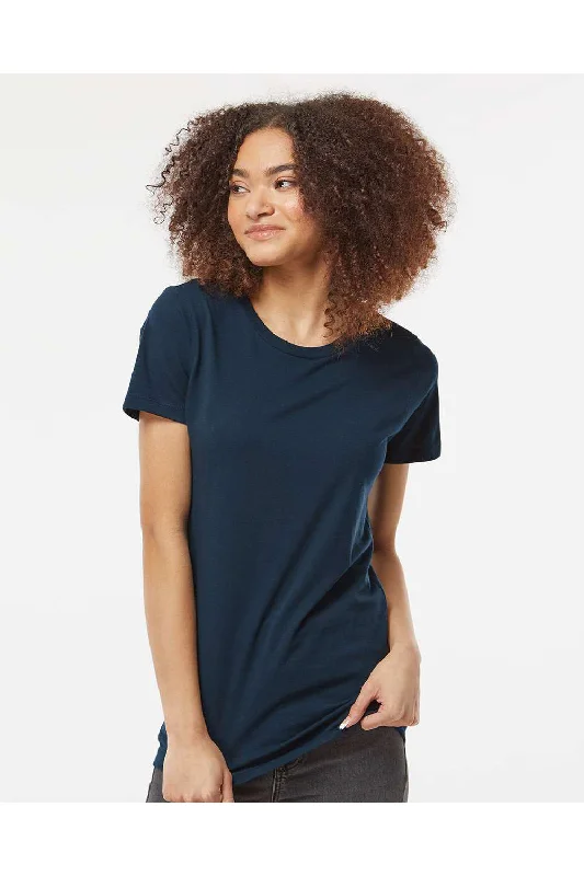 Tultex Womens Premium Short Sleeve Crewneck T-Shirt - Navy Blue - NEW Spandex Blend Rayon Blend Denim Blend Tultex Womens Premium Short Sleeve Crewneck T-Shirt - Navy Blue - NEW Spandex Blend Rayon Blend Denim Blend