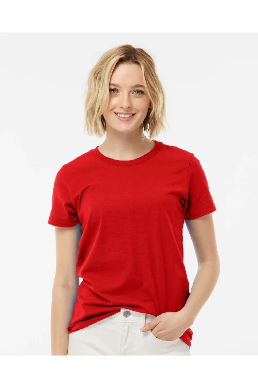 Tultex Womens Premium Short Sleeve Crewneck T-Shirt - Red - NEW Chenille Blend Fleece Blend Nylon Blend Tultex Womens Premium Short Sleeve Crewneck T-Shirt - Red - NEW Chenille Blend Fleece Blend Nylon Blend