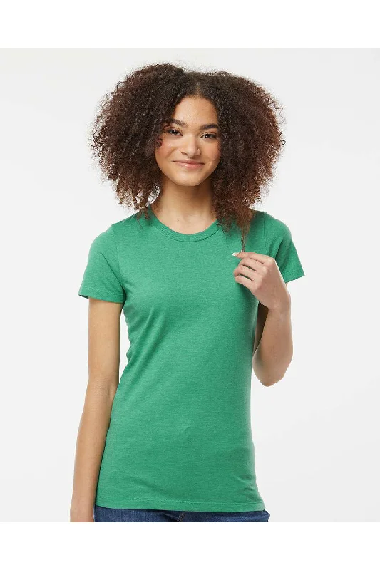 Tultex Womens Premium Short Sleeve Crewneck T-Shirt - Heather Kelly Green - NEW Mesh Fabric Canvas Fabric Denim Fabric Tultex Womens Premium Short Sleeve Crewneck T-Shirt - Heather Kelly Green - NEW Mesh Fabric Canvas Fabric Denim Fabric