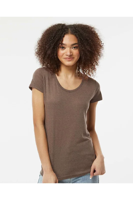 Tultex Womens Short Sleeve Crewneck T-Shirt - Mocha Brown - NEW V-Neck T-Shirt Long Sleeve Cotton Tultex Womens Short Sleeve Crewneck T-Shirt - Mocha Brown - NEW V-Neck T-Shirt Long Sleeve Cotton