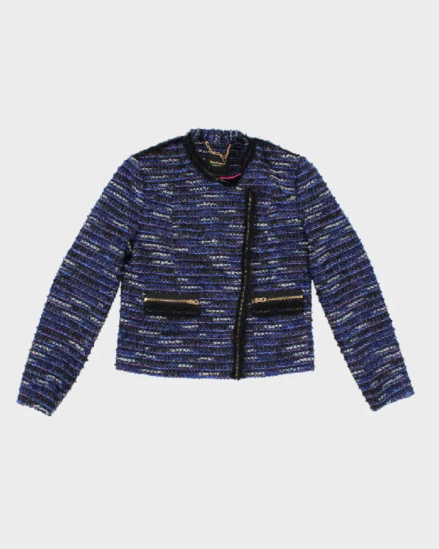 Y2K Juicy Couture Tweed Blazer Jacket - S Rayon Fabric Velvet Fabric Corduroy Fabric