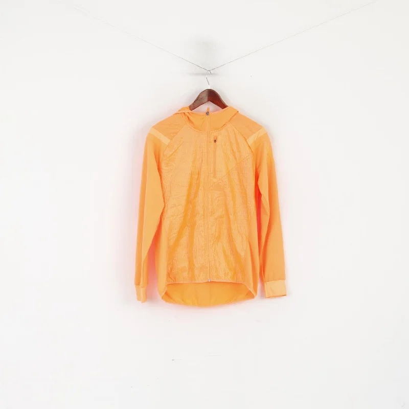 Adidas Running Women L Jacket Neon Orange Lightweight Zip Up Activewear Top Boat Neck Shawl Collar Notched Collar Adidas Running Women L Jacket Neon Orange Lightweight Zip Up Activewear Top Boat Neck Shawl Collar Notched Collar