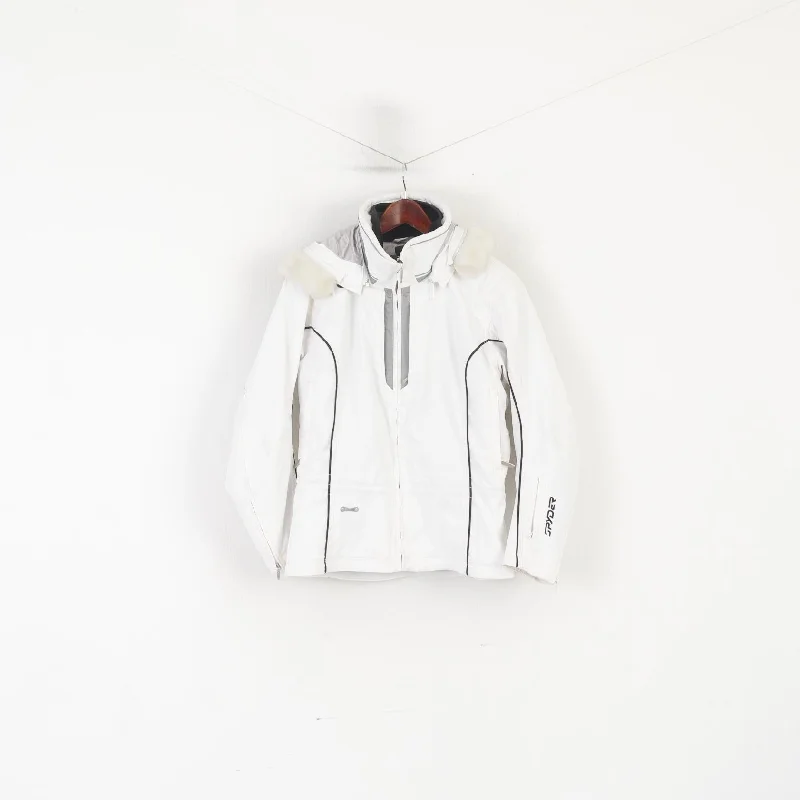 SPYDER Women 38 10 M Ski Jacket White Thinsulate LiteLoft XTL 10000mm Outdoor Top Wool Jacket Cashmere Jacket Tweed Jacket SPYDER Women 38 10 M Ski Jacket White Thinsulate LiteLoft XTL 10000mm Outdoor Top Wool Jacket Cashmere Jacket Tweed Jacket