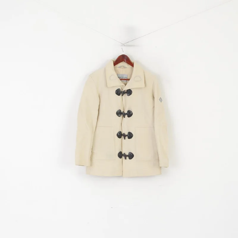 Henri Lloyd Women 2 S Duffel Jacket Beige Wool Vintage Classic Coat Notch Collar Jacket Peter Pan Collar Jacket Cowl Neck Jacket Henri Lloyd Women 2 S Duffel Jacket Beige Wool Vintage Classic Coat Notch Collar Jacket Peter Pan Collar Jacket Cowl Neck Jacket