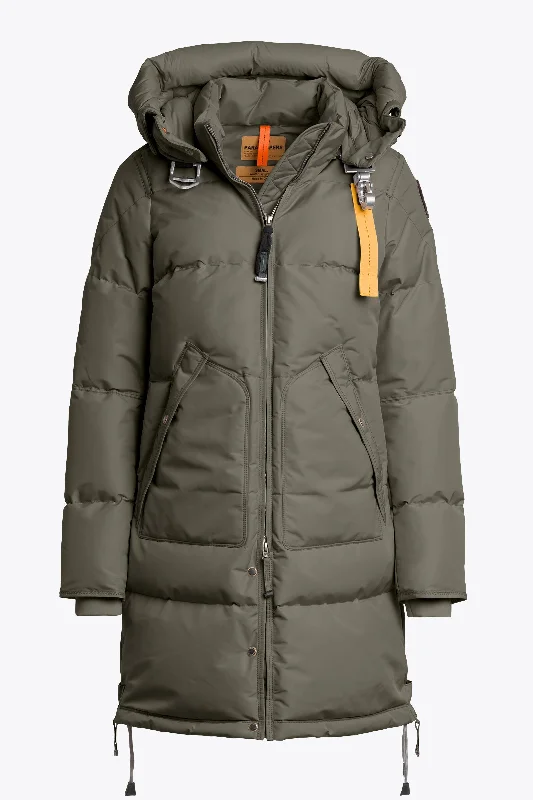 Parajumpers Women's Long Bear Jacket 2025 Boat Neck Shawl Collar Notched Collar