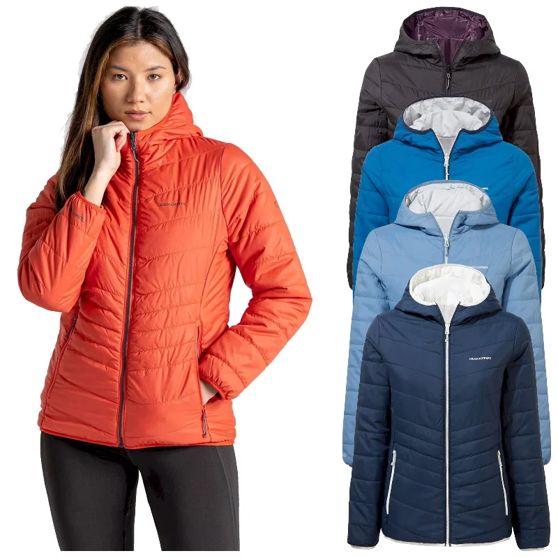 Craghoppers Ladies Compresslite VI Reversible Hooded Jacket Wool Fabric Cashmere Fabric Tweed Fabric Craghoppers Ladies Compresslite VI Reversible Hooded Jacket Wool Fabric Cashmere Fabric Tweed Fabric