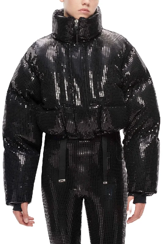 Dissco Puffer Jacket Nylon Fabric Polyester Fabric Spandex Fabric