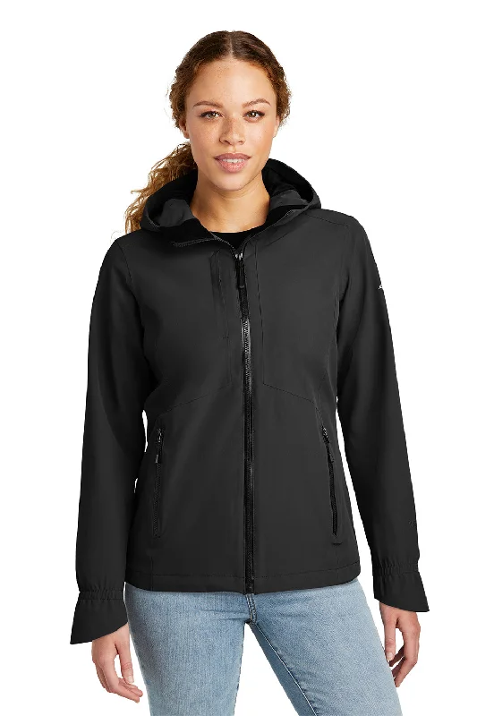 Eddie Bauer Womens WeatherEdge Plus Waterproof Full Zip Hooded Jacket - Deep Black Cotton Fabric Linen Fabric Terry Fabric Eddie Bauer Womens WeatherEdge Plus Waterproof Full Zip Hooded Jacket - Deep Black Cotton Fabric Linen Fabric Terry Fabric