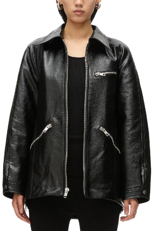 Faux Leather Ranch Jacket Fleece Jacket Down Jacket Parka
