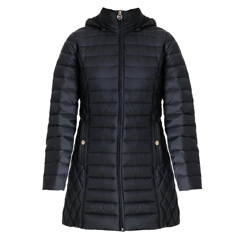 Hooded Down Packable Jacket Coat With Removable Hood In Black Snapped Jacket Toggled Jacket Drawstring Jacket Hooded Down Packable Jacket Coat With Removable Hood In Black Snapped Jacket Toggled Jacket Drawstring Jacket
